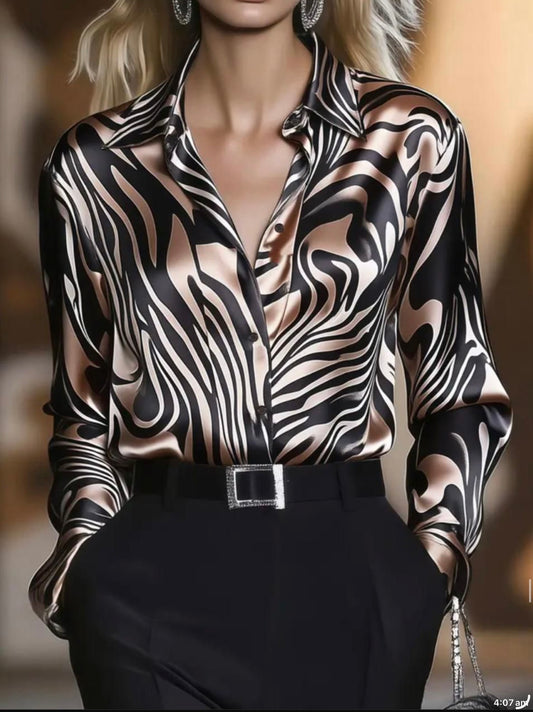 Printed Silk satin